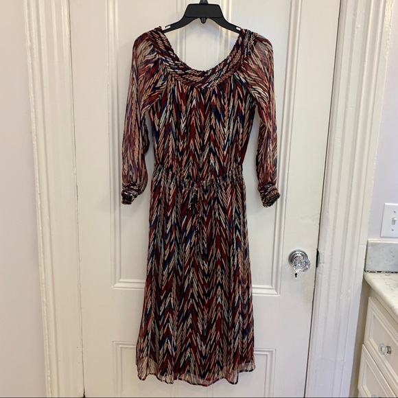 NWOT Ella Moss Ansel Print Silk Midi Dress Sz S - Picture 3 of 8